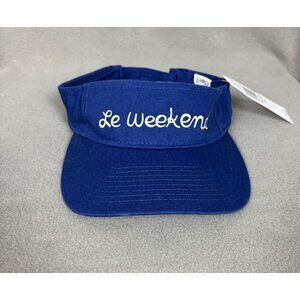 Le Weekend Royal Blue Visor By Clare V. Adjustable Strap New With Tag's